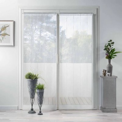 Douceur d'intérieur Záclona do obývacího pokoje LINAHE, 70 x 200 cm, 2 kusy v sadě bílá – Hledejceny.cz
