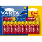 VARTA Longlife Max Power AA 12ks 4706101462 – Zboží Mobilmania