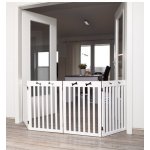 Trixie Dveřní zábrana branka bílá 4 díly 60-160 x 75 cm – Zboží Dáma