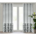 EUROFIRANY ZATEMŇOVACÍ ZÁVĚS NA KROUŽCÍCH DANI 140X250 CM STŘÍBRNÁ – Hledejceny.cz
