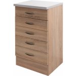 Flex-Well Kuchyňská skříňka Oslo 50 spodní, zásuvky, 50 x 85 x 47 cm – Zboží Dáma