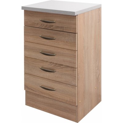 Flex-Well Kuchyňská skříňka Oslo 50 spodní, zásuvky, 50 x 85 x 47 cm – Zboží Dáma