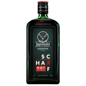 Jägermeister Scharf Hot Ginger 33% 1 l (holá láhev)