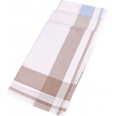 Pánský kapesník česaný exklusive - mix náhodných vzorů bílá (3 ks) – Sleviste.cz