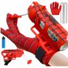 Dětský karnevalový kostým Rukavice Spiderman s vystřelovačem sítě nebo vody 2v1
