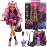 Mattel Monster High Clawdeen Wolf Doll With Purple Streaked Hair And Pet Dog – Zboží Mobilmania