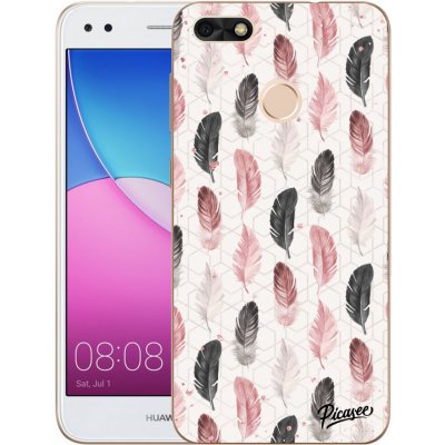 Pouzdro Picasee silikonové Huawei P9 Lite Mini - Feather 2 čiré