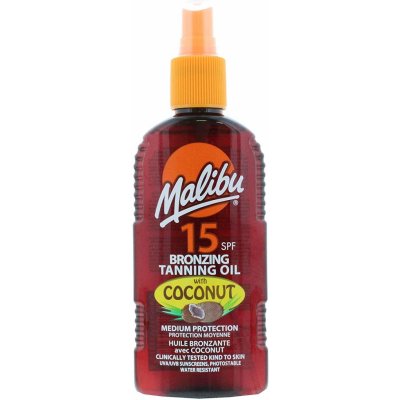 Malibu Bronzing Tanning Oil Coconut SPF15 200 ml – Hledejceny.cz