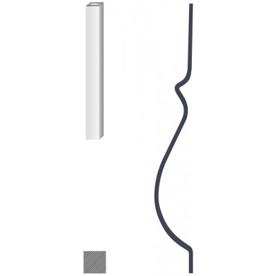 Kovoinox Tyč 12 x 12 mm, 900 x 160 mm – Hledejceny.cz