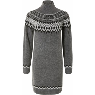 Esmara Dámské pletené šaty šedá – Zboží Dáma