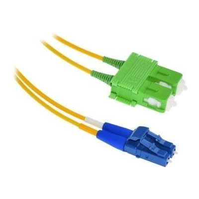 XtendLan FOP-LCSCA-D-5-9-A1 Patch, optický, LC-SC/APC, 9/125, duplex, LS0H, ultraflexibilní G.657.A1, průměr 2mm, krátký vývod, 5m – Zboží Živě