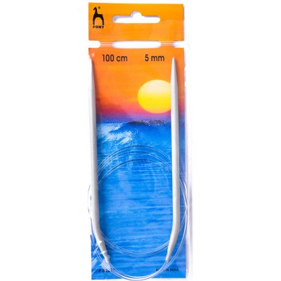 Storex Pletací jehlice PONY, hliníkové, kruhové, 1 kus, délka 410cm, velikost 5mm – Zboží Mobilmania