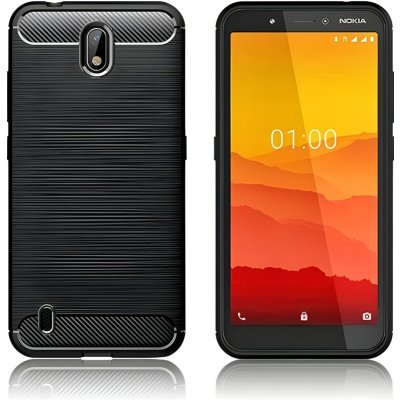 Carbon Shield Nokia C1 Černá KP19346 – Zboží Mobilmania