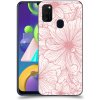 Pouzdro a kryt na mobilní telefon Samsung Pouzdro ACOVER Samsung Galaxy M21 M215F s motivem Floral I