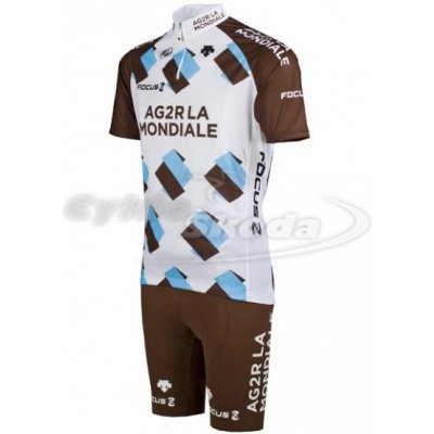 AG2R LA MONDIALE 2014 Cyklistická sada dres a kraťasy profi týmu – Zbozi.Blesk.cz