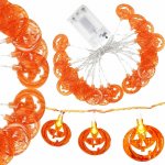 Halloweenský světelný řetěz s dýněmi 20 LED 3,3 m SPRINGOS CL4063 teplá bílá – Hledejceny.cz