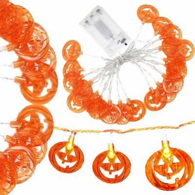 Halloweenský světelný řetěz s dýněmi 20 LED 3,3 m SPRINGOS CL4063 teplá bílá – Hledejceny.cz
