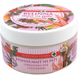 Bohemia Gifts & Cosmetics bylinná mast na paty s přírodními oleji a glycerínem 120 ml