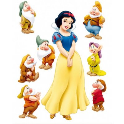Maxi nálepka na zeď Princezna Sněhurka - Samolepka na zeď Princezna Sněhurka > 85 x 65 cm – Sleviste.cz