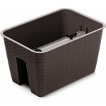 Prosperplast Květináč na zábradlí RATOLLA 40 cm umbra – Zboží Dáma