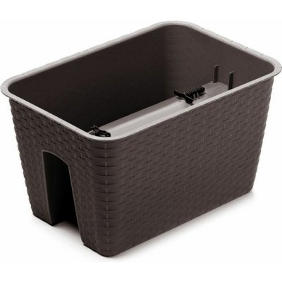 Prosperplast Květináč na zábradlí RATOLLA 40 cm umbra – Zboží Dáma