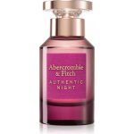 Abercrombie & Fitch Authentic Night parfémovaná voda dámská 50 ml – Hledejceny.cz