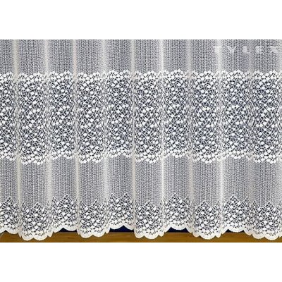 Žakárová záclona A3891 bílá 120 cm – Zboží Mobilmania