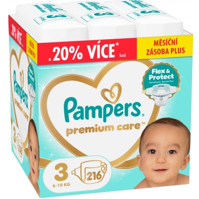 Pampers Premium Care 3 216 ks – Zboží Dáma