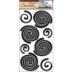 Anděl Přerov Samolepky na zeď spirály černé, 60x32cm – Hledejceny.cz