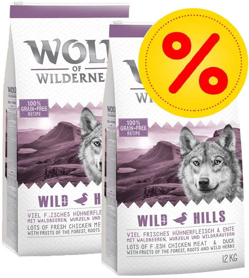 Wolf of Wilderness Blue River losos 2 x 12 kg