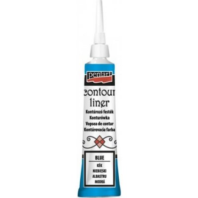 Pentart Konturovací liner univerzální 20 ml MODRÁ – Zboží Dáma
