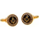 Knoflickarna.CZ manžetové knoflíčky svobodní zednáři zlaté – Hledejceny.cz