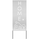 Dekorativní zahradní panel stříbrný 50 x 140 cm – Hledejceny.cz