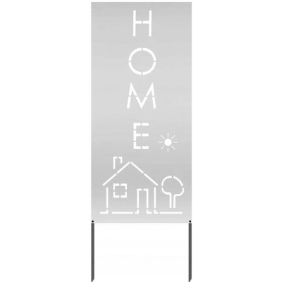 Dekorativní zahradní panel stříbrný 50 x 140 cm – Hledejceny.cz