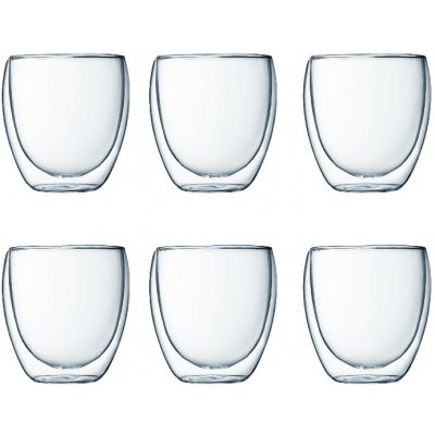 Bodum Set Dvoustěnná sklenice PAVINA 6 x 250 ml