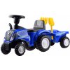 Dětské odrážedlo mamido traktor s vlečkou modré