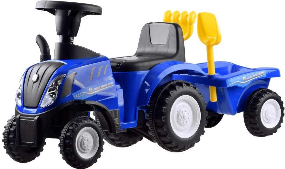 mamido traktor s vlečkou modré