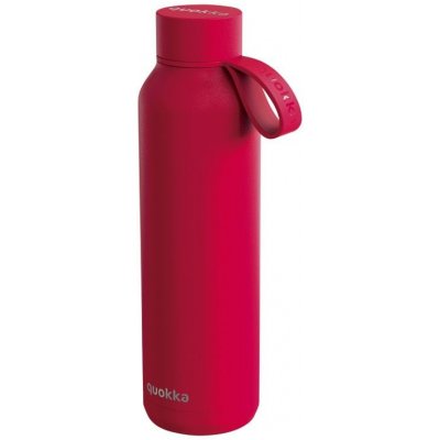 Quokka Nerezová láhev termoska s poutkem Cherry red 630 ml