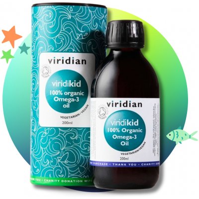 Viridikid Organic Bio Omega 3 olej pro děti 200 ml – Hledejceny.cz