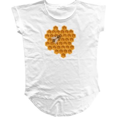 Tričko s potiskem Honeybee bílé
