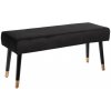 Taburet Atmosphera Čalouněná lavice pro obývací pokoj Living, barva černá