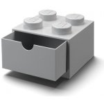 LEGO® stolový box 4 se zásuvkou 15,8 x 15,8 x 11,3 cm černá – Zbozi.Blesk.cz