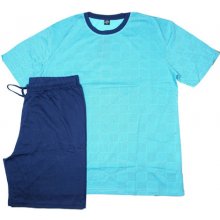 N-feel MC3651 pánské pyžamo krátké letní tyrkysové