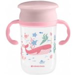 KikkaBoo hrnek trénovací 360° Deep Sea Pink 300 ml – Zboží Dáma