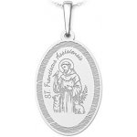 Auronitens Stříbrný přívěsek svatý František z Assisi PA1929 – Zbozi.Blesk.cz