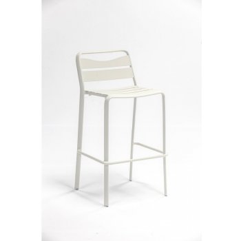 Ezeis Spring zahradní barová židle bílá