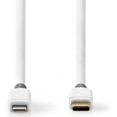 Nedis CCBW39650WT10 synchronizační a nabíjecí zástrčka Apple Lightning 8-pin - zástrčka USB-C, 1m – Zboží Mobilmania