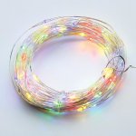 ACA Lighting LED dekorační řetěz 30m 300LED RGB 8 funkcí s adaptérem stříbrná měď [X01300312] – Hledejceny.cz