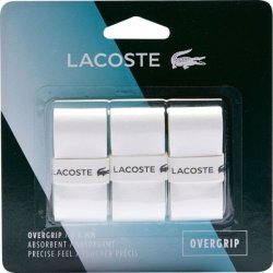 Lacoste Absorbent Overgrip 3ks white
