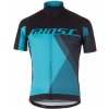 Cyklistický dres Ghost dlouhý rukáv Performance Evo Black/Blue/Blue